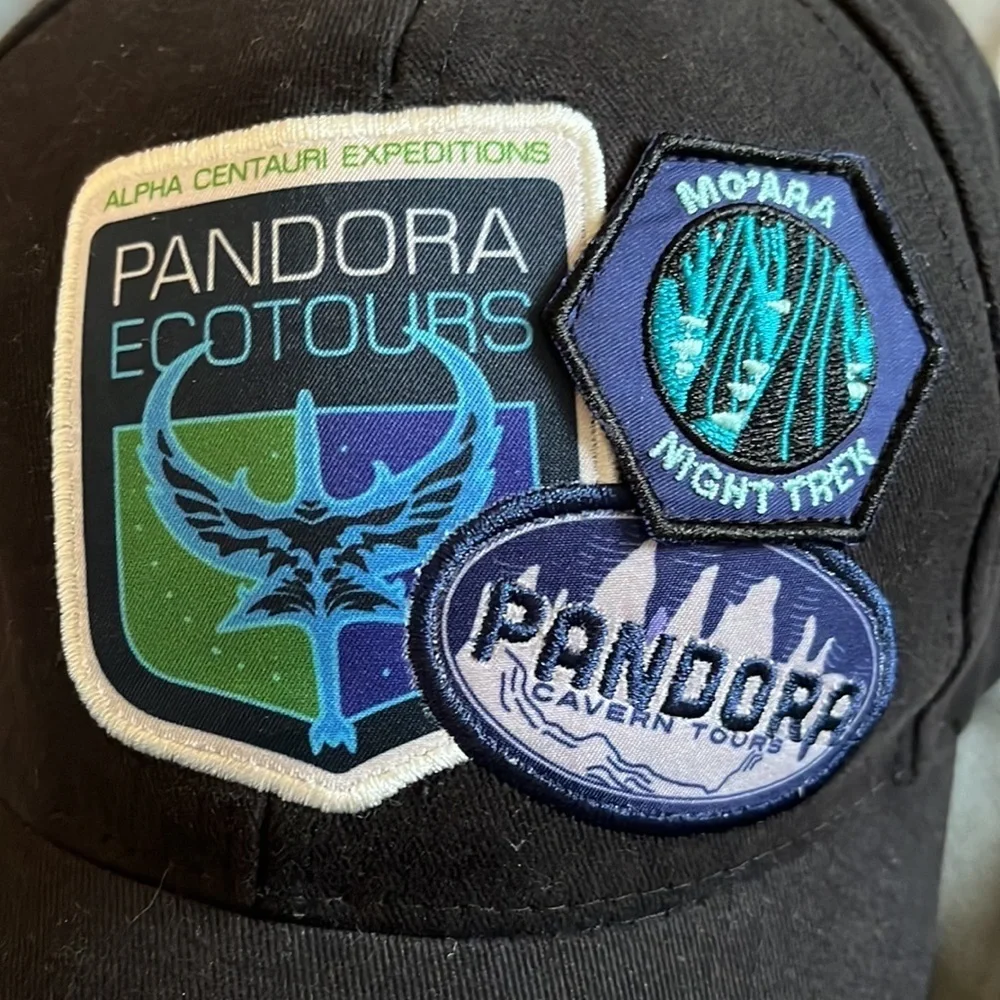 NWT Disney Parks Avatar World of Pandora Encounters Patches Baseball Cap Dad Hat
